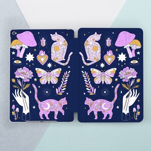 iPad case magic Witchcraft art case iPad blue case iPad case occult Black magic art iPad smart case iPad 10 9 case iPad 10 2 case Mushrooms