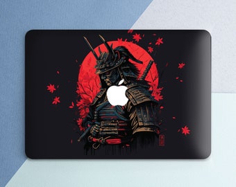 Macbook case samurai Macbook case man Black case Red sun Nature Macbook 13 inch Pro 16 2025 case Air 13 2025 Pro 14 M5 M4 M3 M2 Air 15