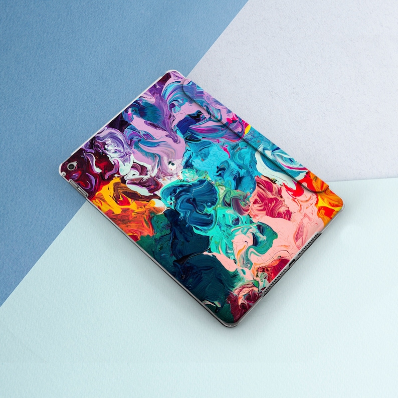Paint iPad case Art Colorful Abstract iPad 9.7 2018 6th 5th Etsy