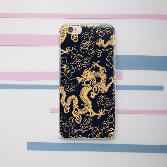 Phone case dragon Japanese art Chinese dragon Black case iPhone 11 Pro Google Pixel 6 iPhone 13 iPhone 12 iPhone XR iPhone 11 Pro Max Japan