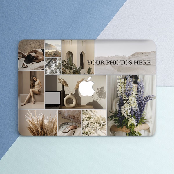 Custom collage case Your photos here Personalized case Custom images Aesthetic hard case Pro 13 M2 case Macbook 2022 Air 13 M1 A2485 A2141