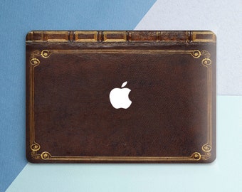 Macbook case old book Vintage print Macbook case brown Case Pro Retina 13 Macbook case men Air 13 2018 Air 11 case Pattern Macbook 13 inch