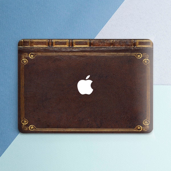 Macbook case old book Vintage print Macbook case brown Case Pro Retina 13 Macbook case men Air 13 2018 Air 11 case Pattern Macbook 13 inch