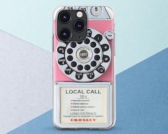 Retro phone case Vintage pink case iPhone case girly Pink phone Trendy print iPhone case 80s Google Pixel 9 8 cover iPhone 17 air 16 pro 15