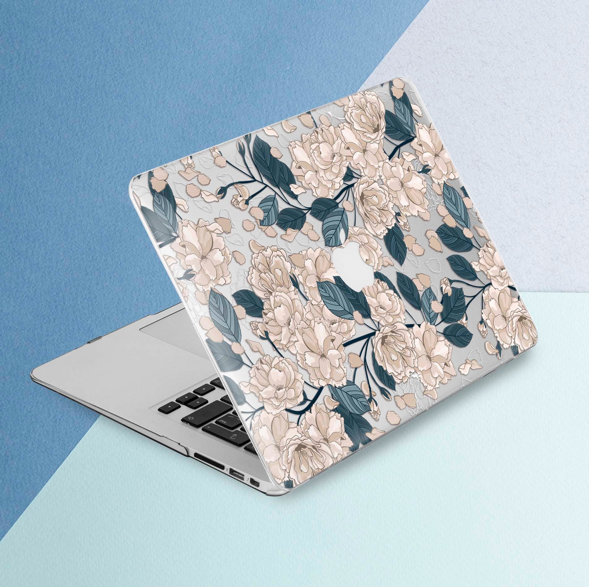 MacBook Vintage Floral Decor Botanical MacBook Case Clear Air 13 2026 ...