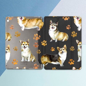 iPad case corgi Cute dogs iPad case animal Kawaii paw iPad 11 case iPad case 10 5 iPad Air 3 iPad case 12 9 iPad 2018 case iPad 6th gen case