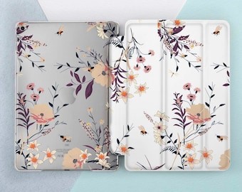 iPad wind flowers Elegant Aesthetic cover Girly case Mom gift Simple tablet iPad 11 2025 Pro 13 M4 Air 13 12 9 10 9 A16 Mini 7 A17 Air 11