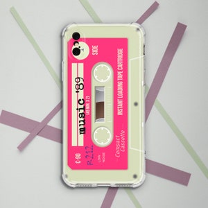 Tape iPhone case Vintage Retro Men iPhone 8 7 6 Plus Cassette Protective Bumper iPhone X Xs case Pixel 2 case for Samsung Galaxy s9 s8 s7