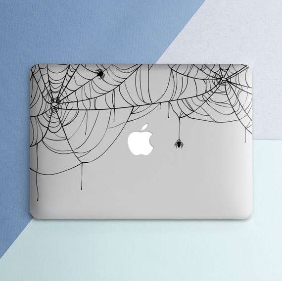 Spider web Macbook clear case Halloween decor Transparet cover Creepy Laptop case Air 13 M4 M5 Air 15 Pro 16 2026 Pro 14 Pro 15 Pro 13 Neo