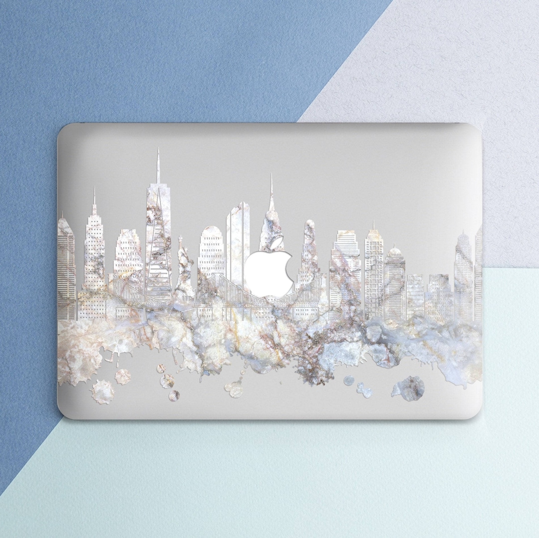 Marble MacBook Case New York City Skyline MacBook Marble Stone Print ...
