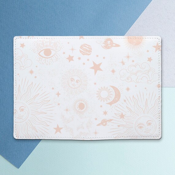 Star Designs Engraved Passport Cover