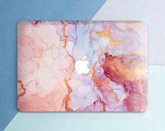 Pink marble Macbook hard case Macbook case stone Pro 13 M2 Macbook pro 16 2026 Elegant Girly cover Simple Air 15 M5 M4 Air 13 Pro 14 Neo