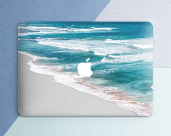 Ocean Macbook case Beach Wave Nature Macbook Pro 13 inch Pro 15 inch 2018 OCean Water Blue Macbook Air 13 Macbook 12 inch Hard case Retina