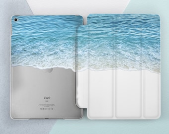Ocean iPad Case Beach Wave Water Tropical Clear Simple Summer Case