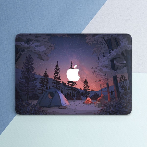 Macbook case nature Camping lover gift Macbook case night Macbook case trees Air 13 M2 case Macbook Pro 14 Pro 16 2019 case  hard case Pro