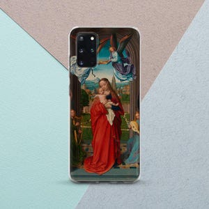 Art Virgin Mary Religious art case iPhone case angel Baby Jesus art Case for Samsung Renaissance art case Aesthetic city art Gift for her