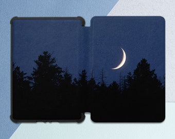 Kindle case forest Night nature print Kindle case man Kindle 11th gen Kindle Paperwhite 4 Dark blue case C2V2L3 M2L3EK M2L4EK Kindle cover