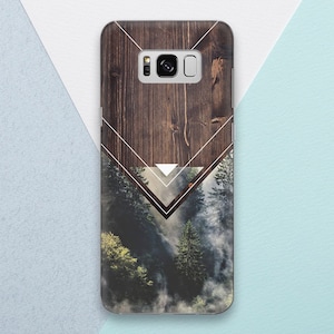 Brown Wood Print Phone case for Samsung Galaxy s22 Note 10 Note 20 Forest Trees Nature Men Geometric s10 s10 5G s21 Plus s22 Ultra s20 FE