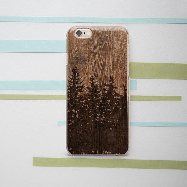 Wood print case iPhone case men Phone case tree Forest art case iPhone case brown iPhone 11 iPhone 13 mini iPhone 13 Pro case iPhone SE 2022