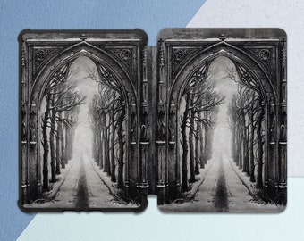 Gothic nature print Kindle case trees Kindle sleeve All-new Kindle case Kindle Oasis case Kindle Paperwhite 4 Kindle 11th gen Kindle decor