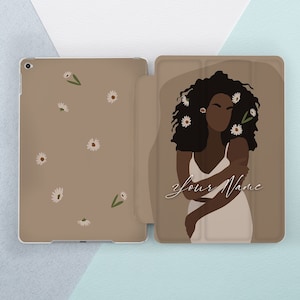 iPad case black girl Inspirational woman iPad case cute iPad case with name Customized case Gift for her Moms gift iPad Air 5 case iPad mini