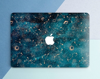 Macbook case constellation Blue case Laptop Macbook case stars Moon Macbook hard case Air 13 2026 Pro 14 M5 Pro 16 Air 15 Neo Pro 15 Pro 13
