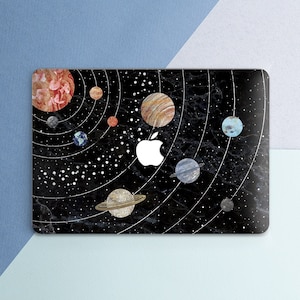 Black Marble Macbook case Space Planets Galaxy Macbook Pro 13 inch Pro 15 2018 Marble Stone Cute Stars Macbook Air 13 Macbook 12 inch Retina