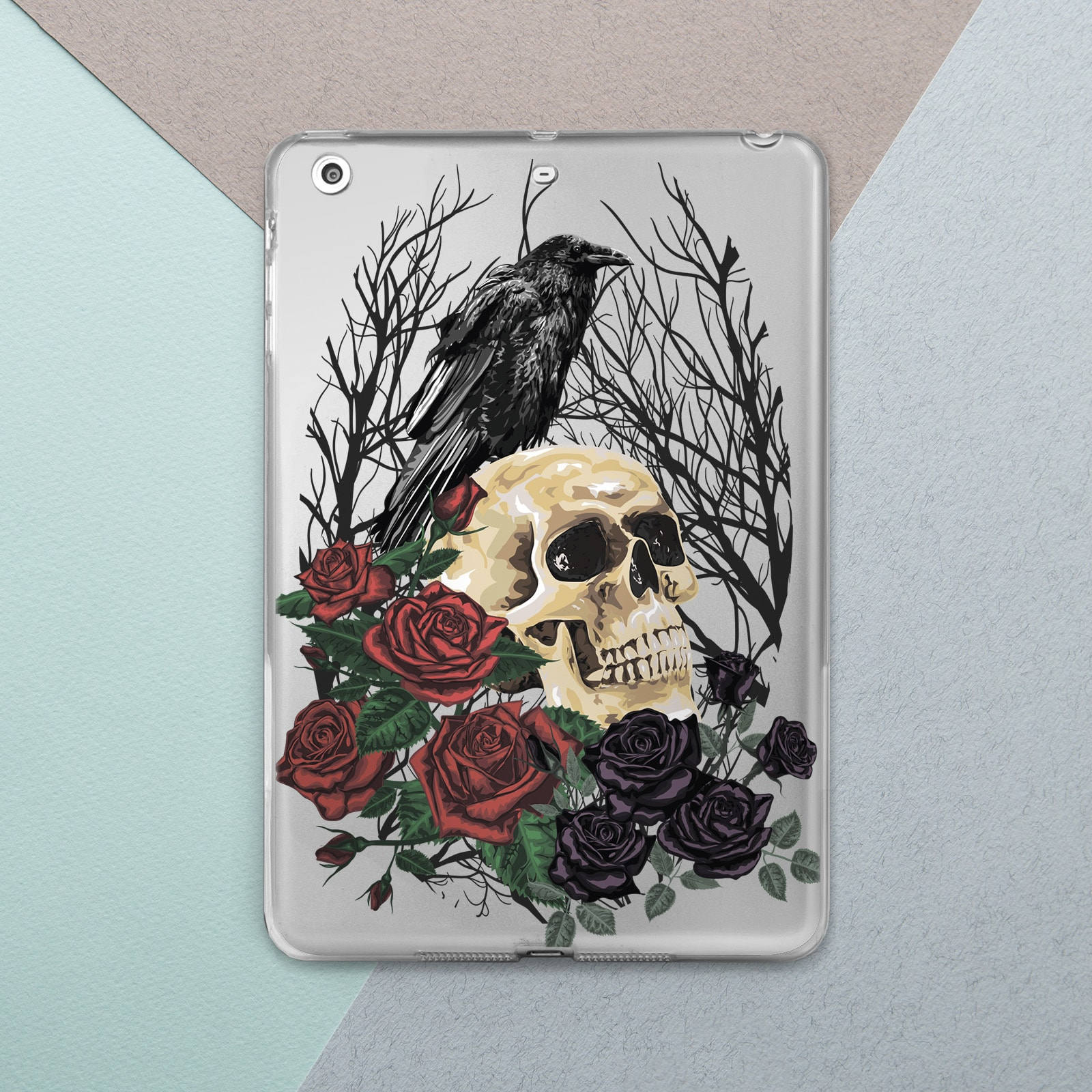 Skull iPad Case Rose iPad Pro Case Skull iPad Pro 10 5 Case - Etsy