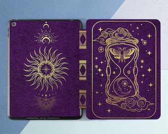 iPad case purple Sand clock art iPad case magic Violet smart case iPad case sun iPad case pencil iPad flip cover iPad 10 2 case iPad Air 4