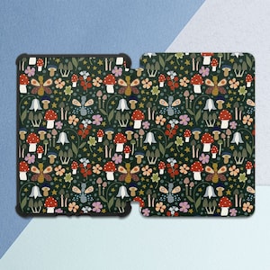 Kindle case mushroom kindle sleeve Forest plants print Kindle  case floral kindle case 10th gen All-new Kindle case kindle paperwhite cover
