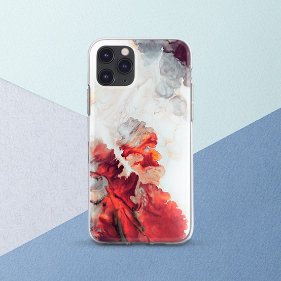 Iphone Case White Red Mist Art Iphone 12 Case Iphone Xs Max Etsy Ireland