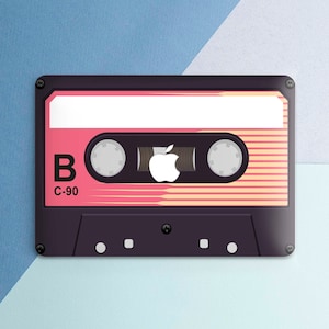 Tape Macbook case Vintage Retro Cassette Macbook Music lover Macbook hard case Vintage print 80s print 90s Hipster Gift for him For her
