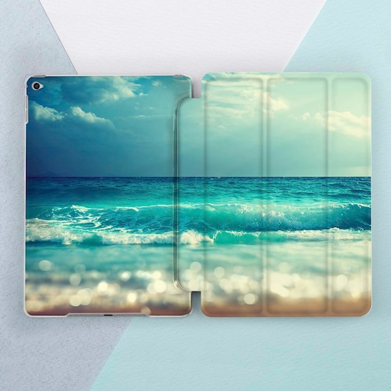 IPad Case Ocean Light Blue Beach Summer Sky Voyage Sea Wave iPad