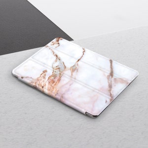 Rose Gold Marble iPad case 6th 5th gen Pink Marble iPad Pro 10.5 Pro 12.9 Cute Girl Marble iPad 9.7 2018 2017 iPad Mini 4 Air 2 Smart Cover image 6