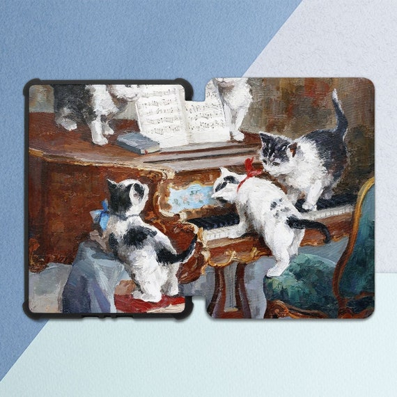 Funny cats art Kindle case Oil paints print Cat lover gift Vintage art case Kindle Paperwhite 4 Kindle case 2019 Kindle sleeve Paperwhite