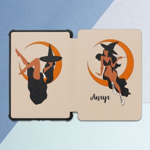 Kindle case witchy Customized case Kindle case orange Case with name Kindle sleeve Kindle Paperwhite 4 All-new Kindle case Fall Halloween