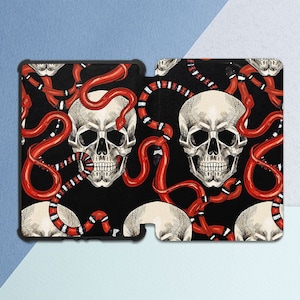 Kindle case snake Kindle case skull Gothic art case Kindle case fashion Kindle 11th gen Kindle Oasis case Kindle Paperwhite 4 All-new Kindle
