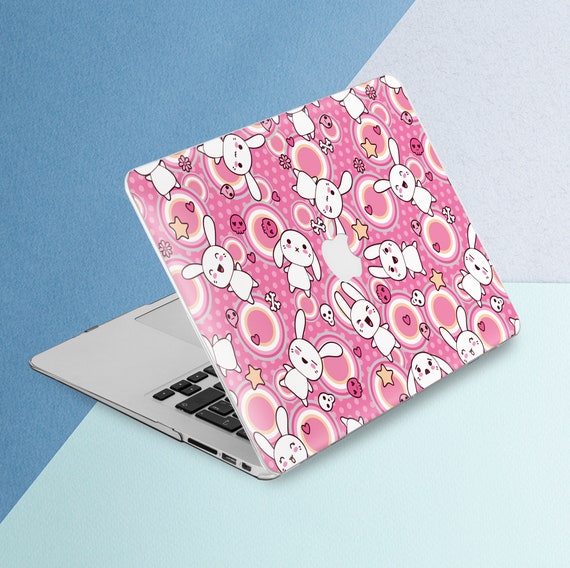 Rabbit Cartoon Cute Happy Easter MacBook Case macbook pro 13 2020 macbook air 13 macbook pro 15 macbook Pro 16 inch hard case laptop case