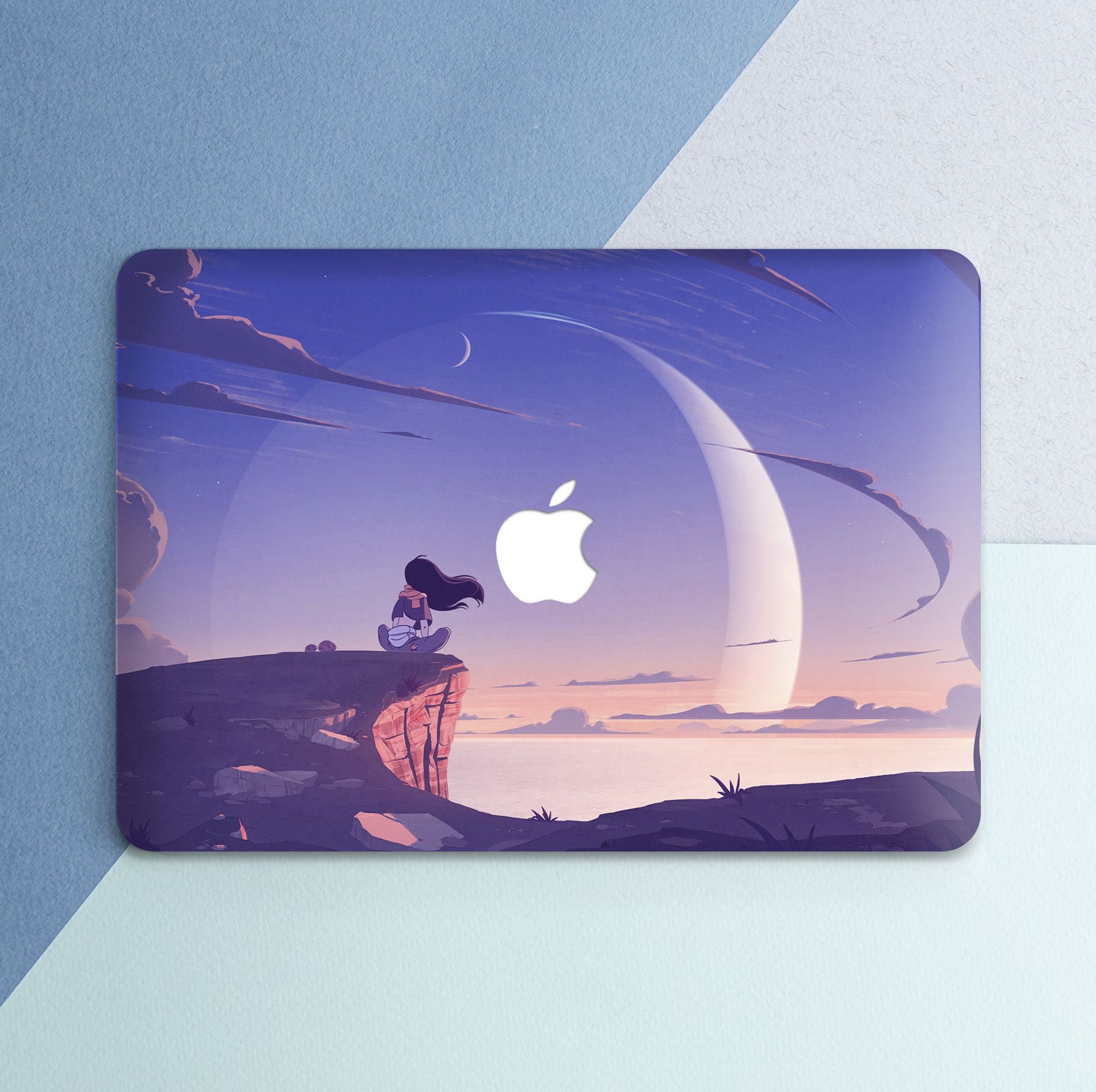 MacBook Case Anime MacBook Case Girl Inspirational Art Case MacBook Hard Case Case With Moon MacBook M1 Air A2179 A2337 MacBook Pro 16 Pro Etsy