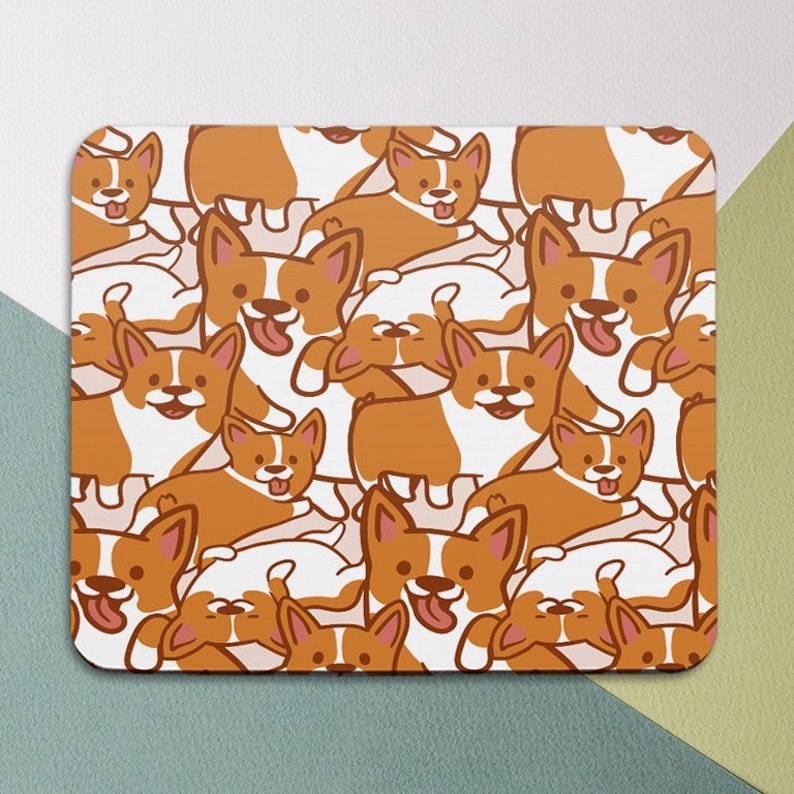 Cute Mouse Pad Dog Mouse Pad Cute Mouse Pad Round Etsy