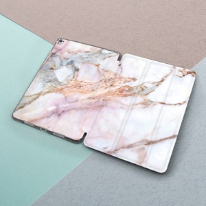 Rose Gold Marble iPad case 6th 5th gen Pink Marble iPad Pro 10.5 Pro 12.9 Cute Girl Marble iPad 9.7 2018 2017 iPad Mini 4 Air 2 Smart Cover image 2