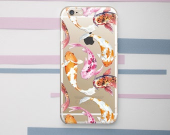 iPhone case Japanese Orange koi fish Case clear iPhone 17 Pro Max 17 Air Japan case iPhone 16 15 Plus 14 13 Mini 12 11 XS XR Pro Pixel 9 8
