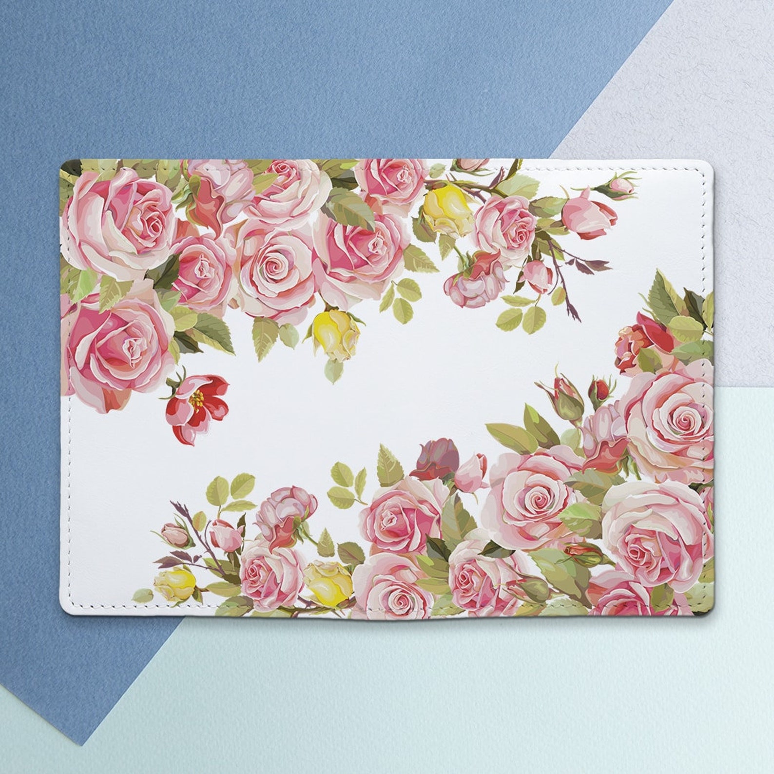 Rose passport cover floral passport cover flower passport  etsy Rose passport cover floral passport cover flower passport  etsy