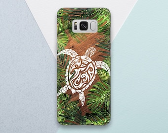 Wood print Turtle Phone case for Samsung Galaxy  Tropical Leaves Cute Ornament Leaf Note 20 Ultra s22 Ultra s21 Plus s20 s10e s105g Animal