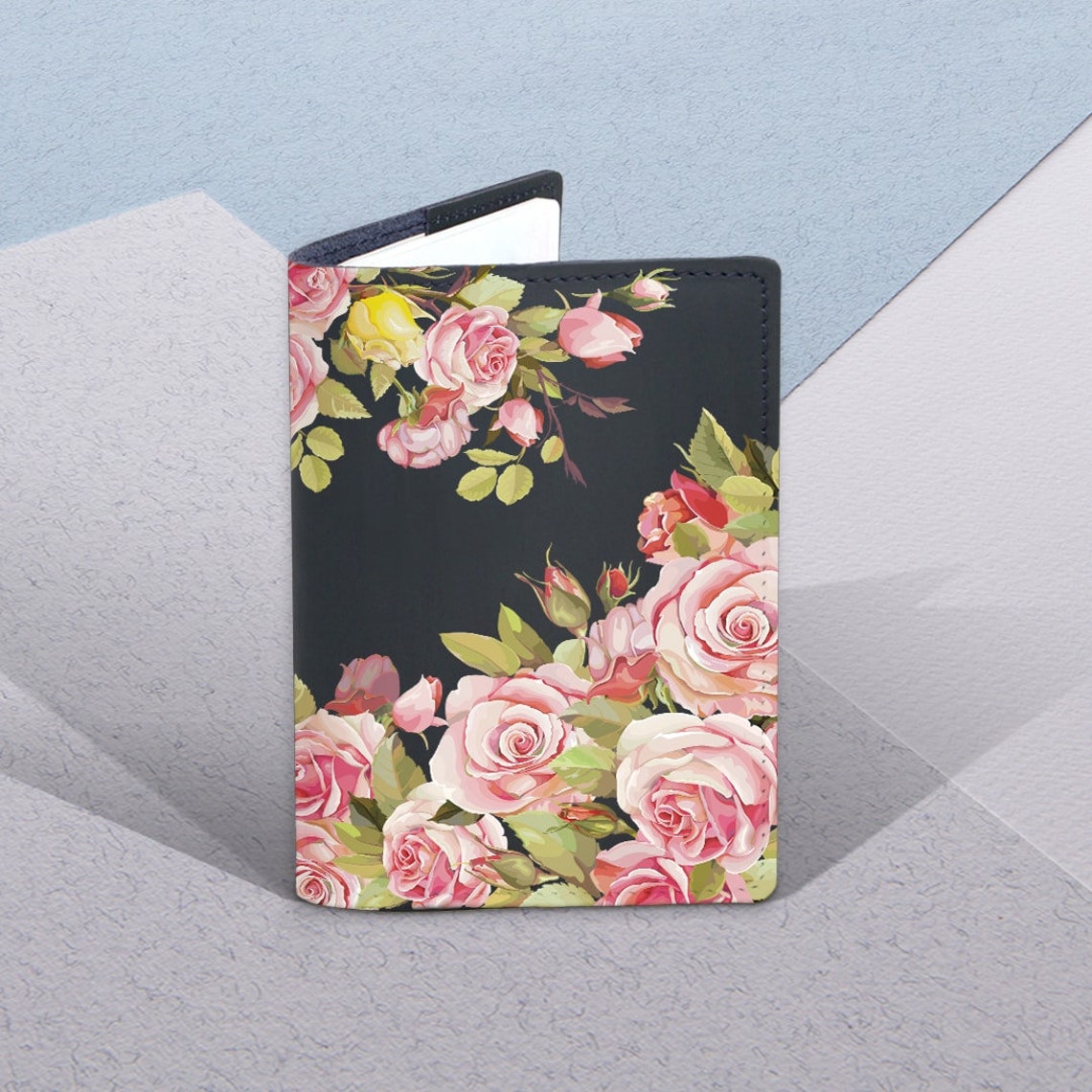 Rose Passport Cover Floral Passport Cover Flower Passport Etsy