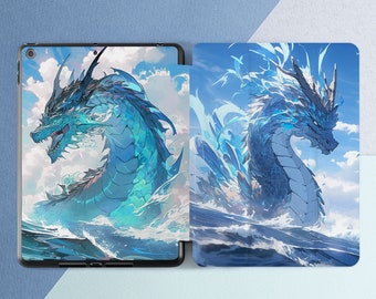 iPad case dragon iPad case animal Ocean dragon print Magic mystical animal iPad case pencil iPad 9th gen case iPad  12 9 2021 iPad 11 2021