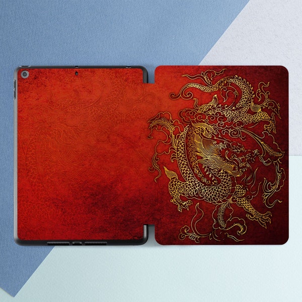 iPad case  dragon iPad case red iPad case pencil iPad Mini 6 iPad Air 4 Chinese dragon iPad 12 9 2020 iPad Air 3 iPad 10 5 iPad  12 9 2021