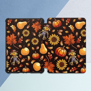 Funny Autumn print Yellow sunflower art Kindle case Fall All-new Kindle case Halloween decor Kindle 11th gen Kindle Oasis  Paperwhite 2021