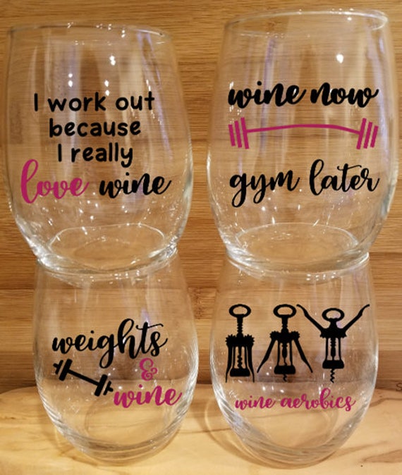 Famous Wine Quotes Stemless Glasses Set of 4, Assorted – After 5 WorkShop
