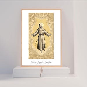 Saint Joseph Cupertino, Catholic Saint Print